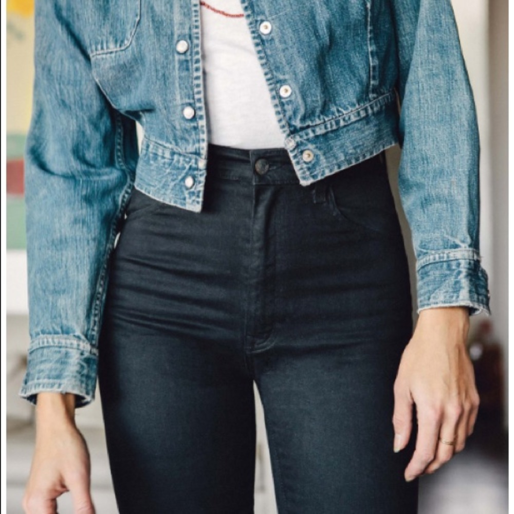 Imogene + Willie high-rise black jeans